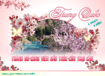 TOUR TRUNG QUỐC THÀNH ĐÔ-CỬU TRẠI CÂU-LẠC SƠN PHẬT-CÔNG VIÊN GẤU TRÚC